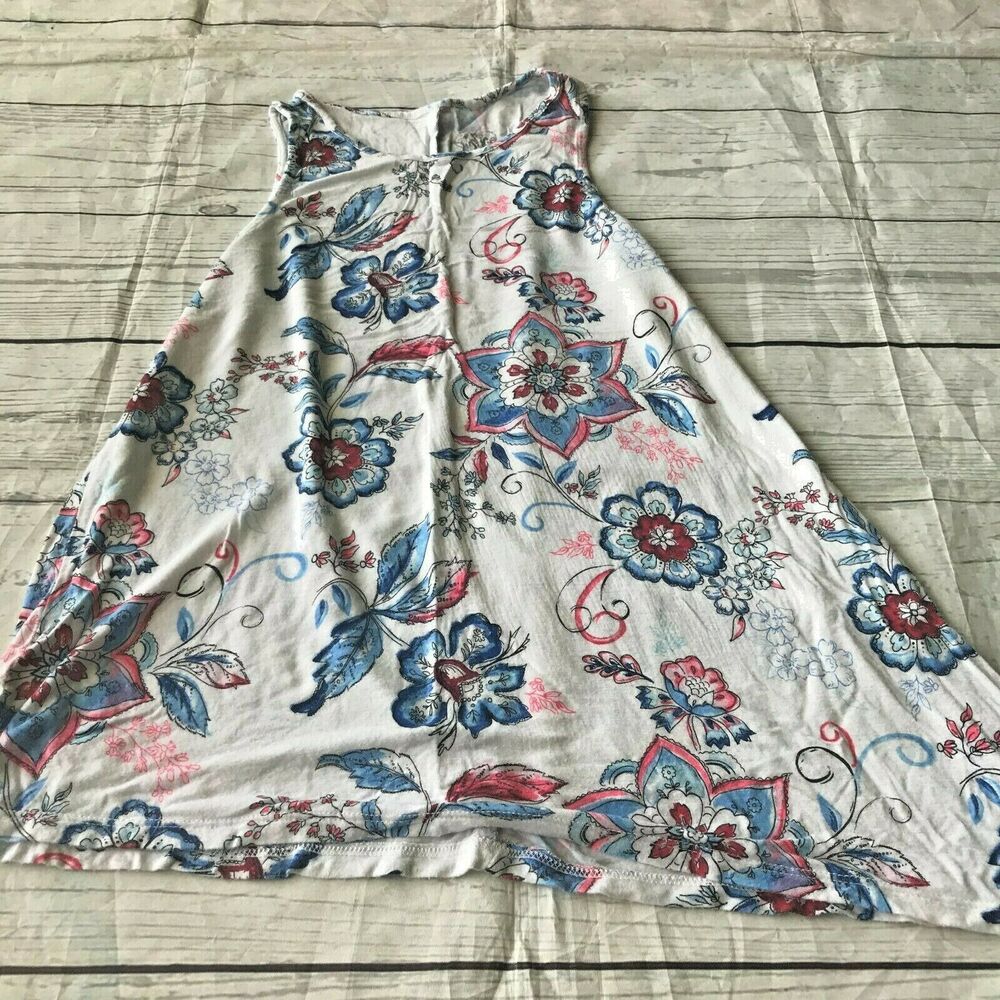 Justice Girl’s Floral Tank Dress Kid’s Youth Size 12